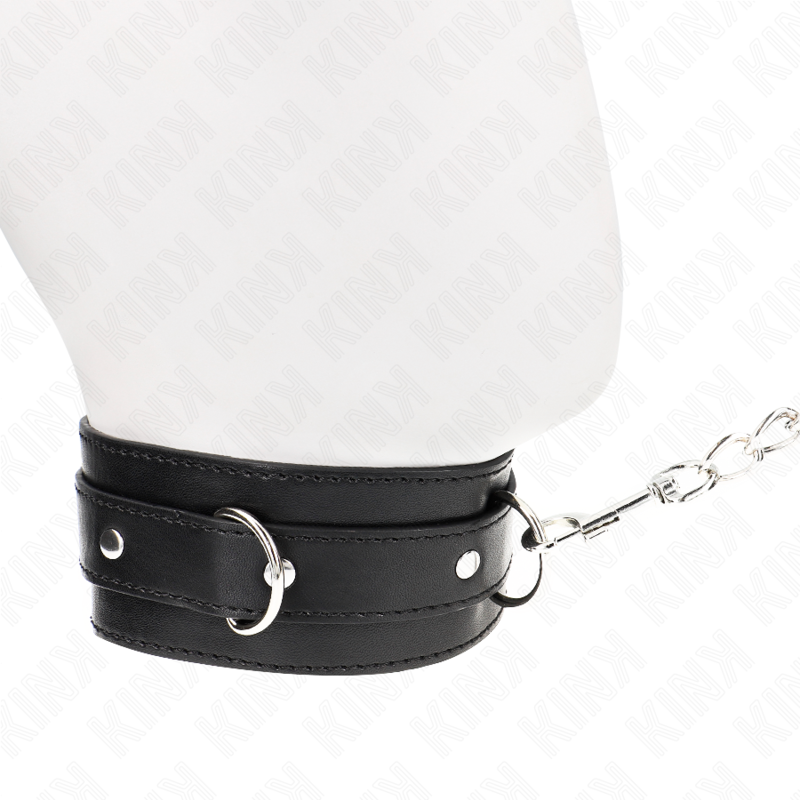 KINK - HALSBÅND MED BÆLTE 65 CM MED STROP SORT 54 X 4,5 CM