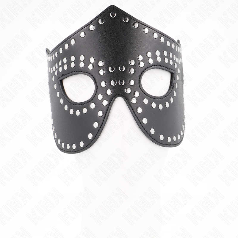 KINK - LÆDERMASKE MED NITTER MODEL 2 30 x 12 CM
