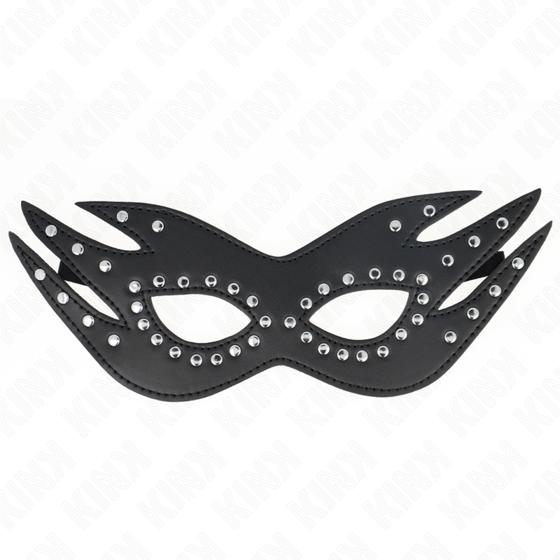 KINK - LÆDERMASKE MED NITTER MODEL 3 26 x 9,5 CM