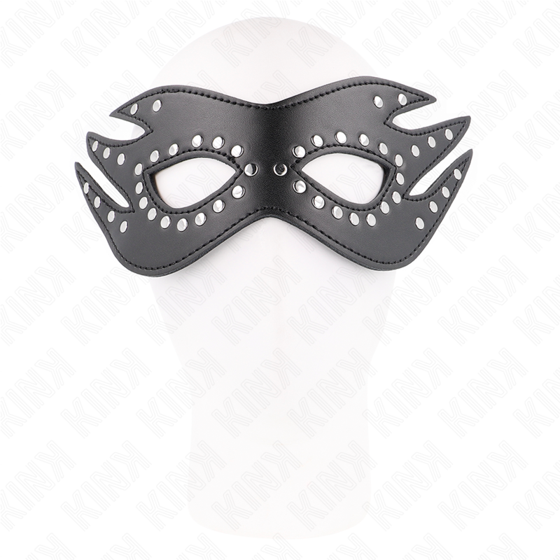 KINK - LÆDERMASKE MED NITTER MODEL 3 26 x 9,5 CM
