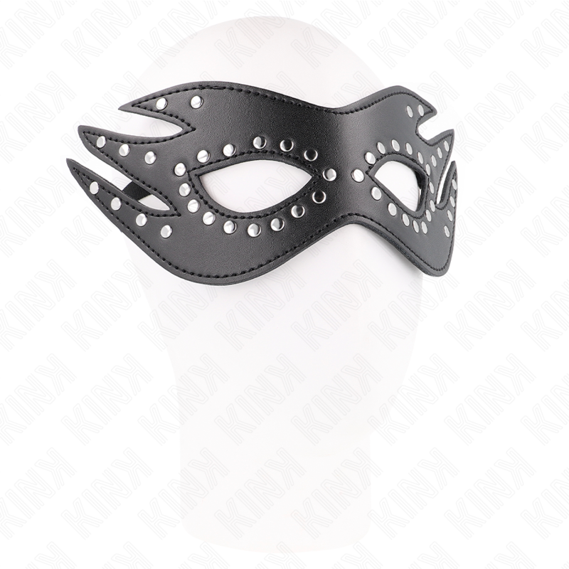 KINK - LÆDERMASKE MED NITTER MODEL 3 26 x 9,5 CM