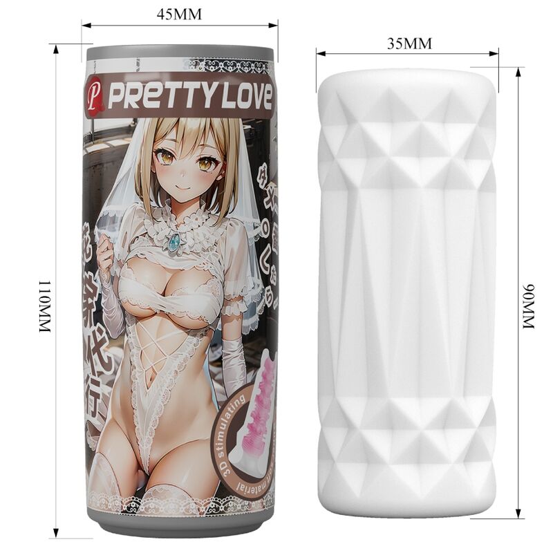 PRETTY LOVE - MANDLIG MAsturbator DÅSE MODEL 1