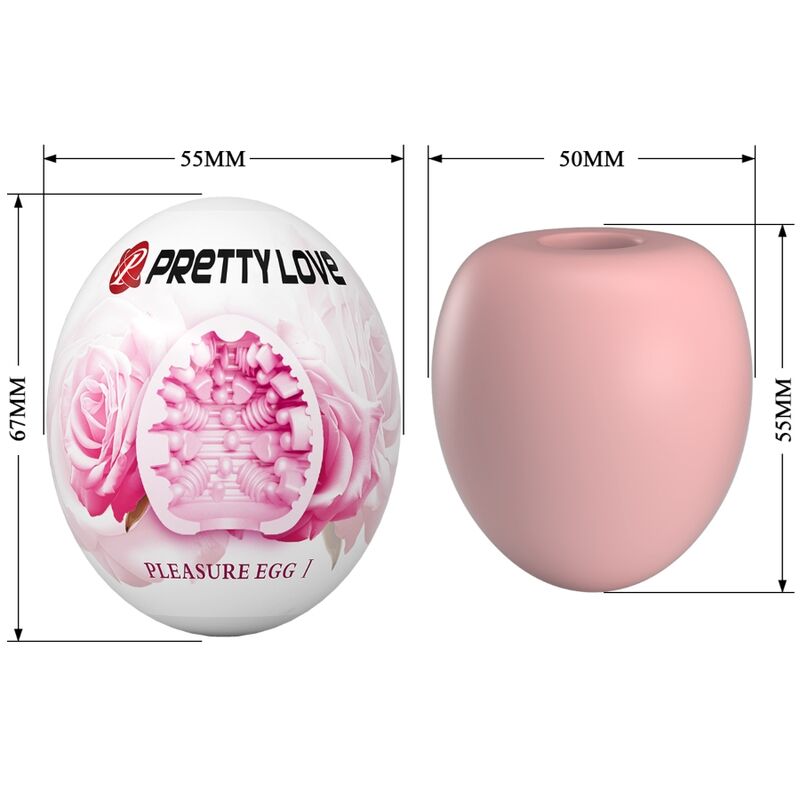 PRETTY LOVE - MANDLIG MATURBATOR ÆG PINK