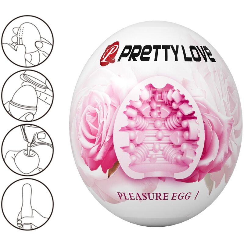 PRETTY LOVE - MANDLIG MATURBATOR ÆG PINK
