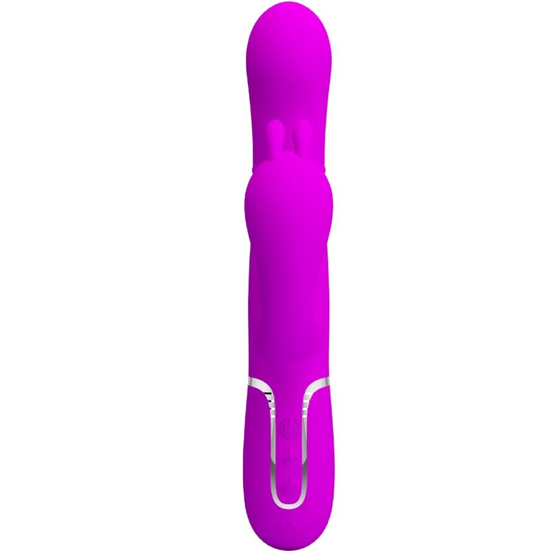 PRETTY LOVE - CAMMY TRIPLE VIBRATOR MULTIFUNKTION 4 I 1 LYSERØD