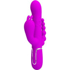PRETTY LOVE - CAMMY TRIPLE VIBRATOR MULTIFUNKTION 4 I 1 LYSERØD