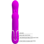 PRETTY LOVE - CAMMY TRIPLE VIBRATOR MULTIFUNKTION 4 I 1 LYSERØD