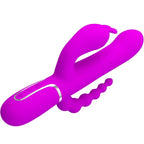 PRETTY LOVE - CAMMY TRIPLE VIBRATOR MULTIFUNKTION 4 I 1 LYSERØD