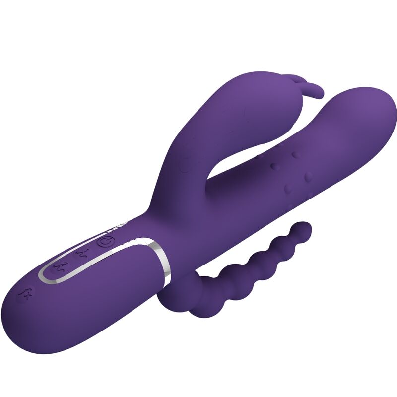 PRETTY LOVE - CAMMY TRIPLE VIBRATOR MULTIFUNKTION 4 I 1 LILLA