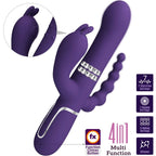 PRETTY LOVE - CAMMY TRIPLE VIBRATOR MULTIFUNKTION 4 I 1 LILLA