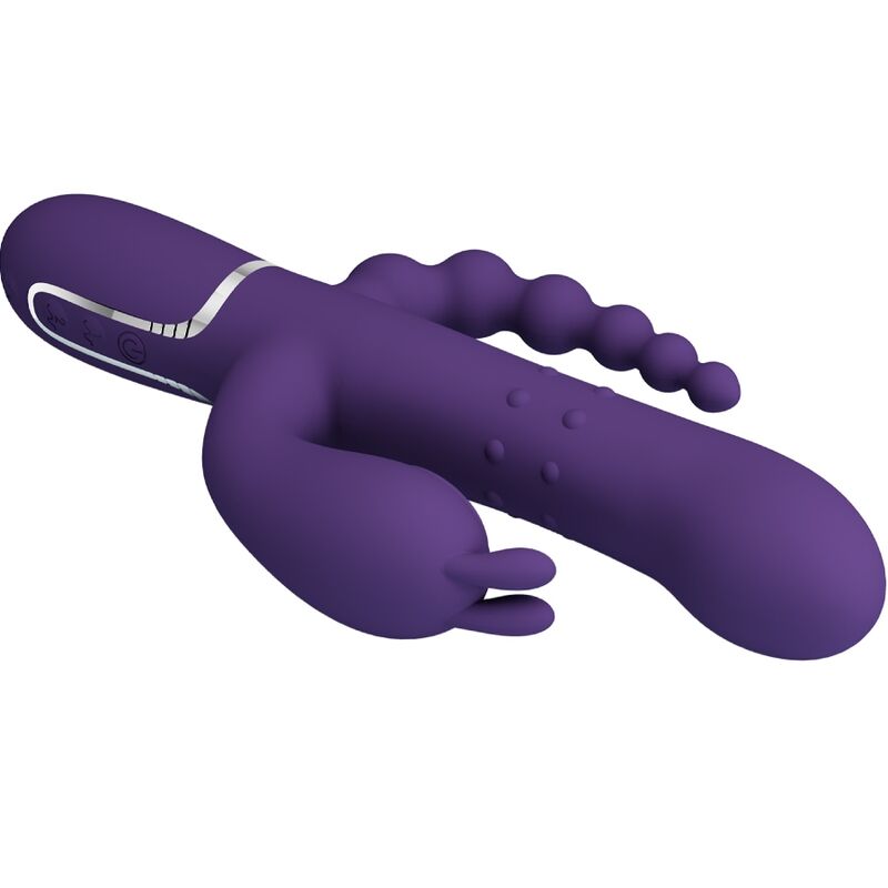 PRETTY LOVE - CAMMY TRIPLE VIBRATOR MULTIFUNKTION 4 I 1 LILLA