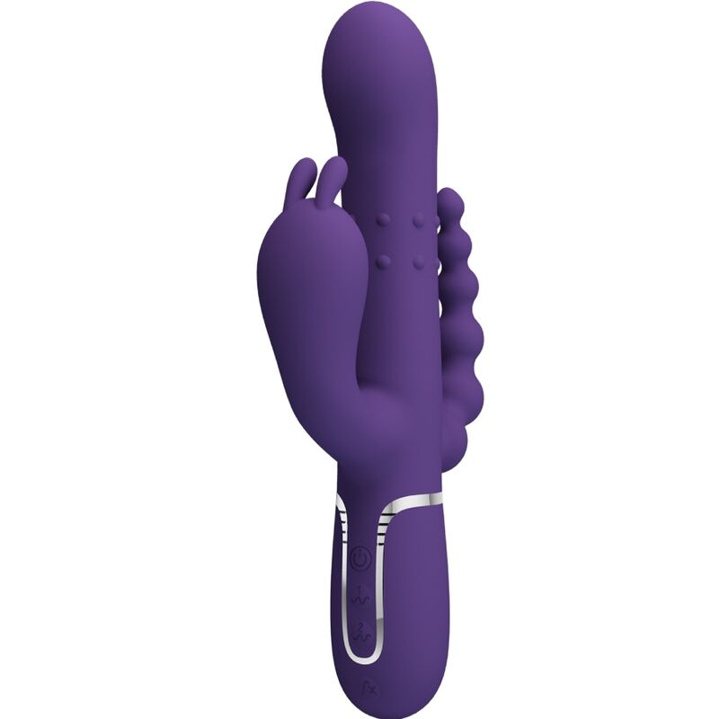 PRETTY LOVE - CAMMY TRIPLE VIBRATOR MULTIFUNKTION 4 I 1 LILLA