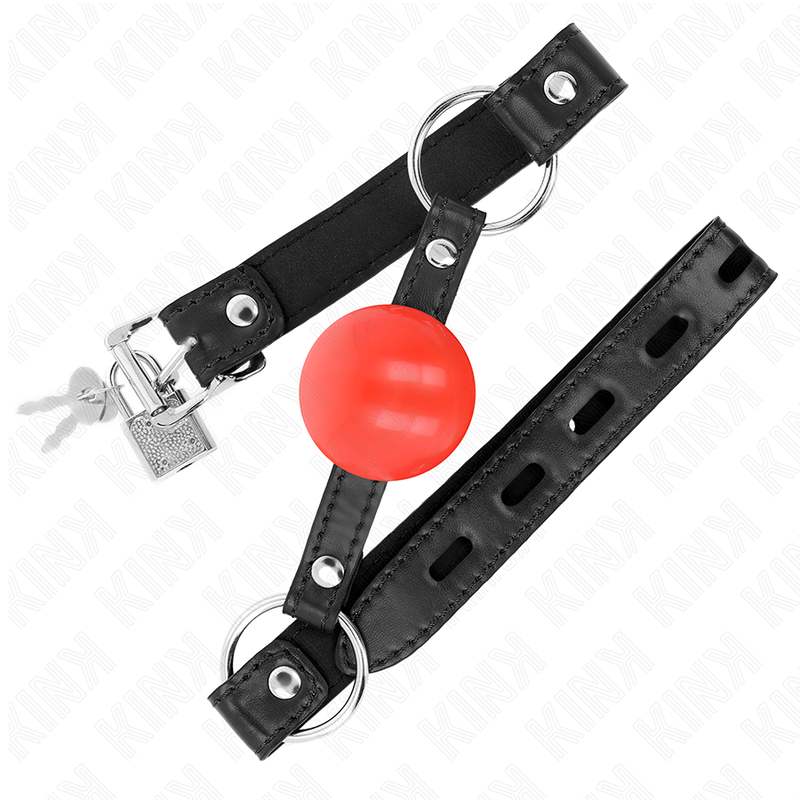 KINK - RØD TPE-BOLD 4 CM KNEVELVÆS 60 x 2 CM