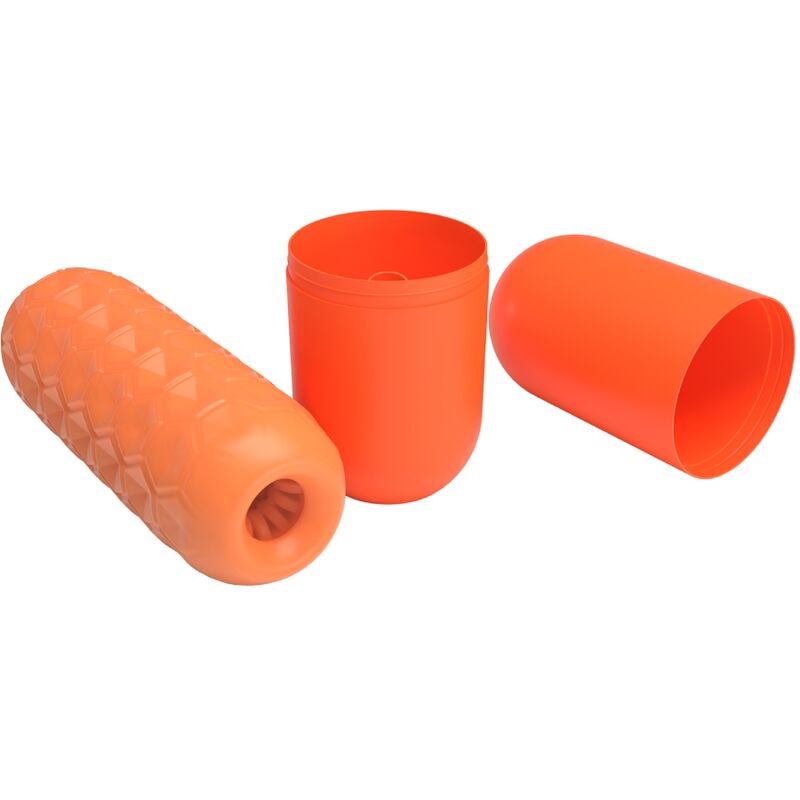 PRETTY LOVE - TWIN BALLS MANDLIG MATURBATOR ORANGE