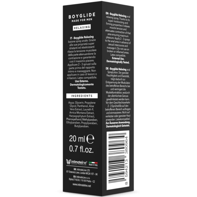 INTIMATELINE - BOYGLIDE ANAL AFSLAPPENDE SPRAY 20 ML