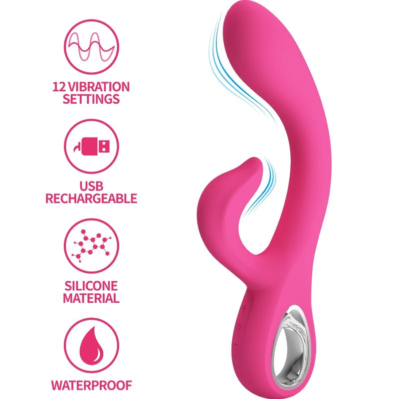 PRETTY LOVE - FRITZ KANINVIBRATOR 12 VIBRATIONER LYSE