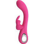 PRETTY LOVE - NOVAK KANINVIBRATOR 12 VIBRATIONER LYSERØD