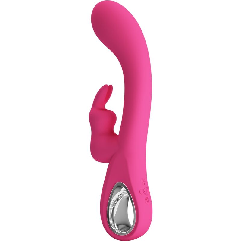 PRETTY LOVE - NOVAK KANINVIBRATOR 12 VIBRATIONER LYSERØD