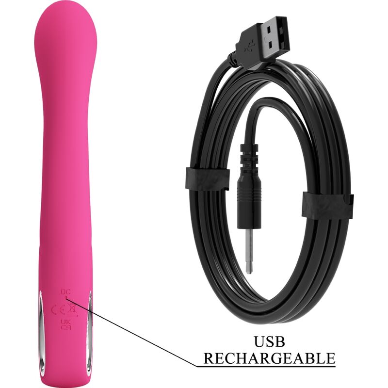 PRETTY LOVE - NOVAK KANINVIBRATOR 12 VIBRATIONER LYSERØD