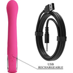 PRETTY LOVE - NOVAK KANINVIBRATOR 12 VIBRATIONER LYSERØD