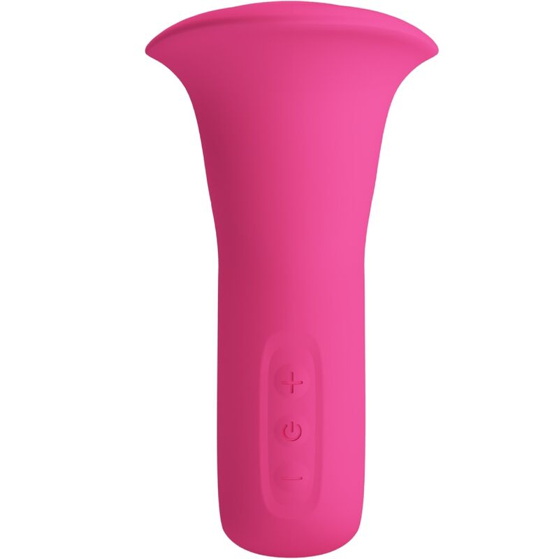 PRETTY LOVE - CLYDE ORALVIBRATOR VIBRERENDE TUNGE 12 VIBRATIONER LYSERØD