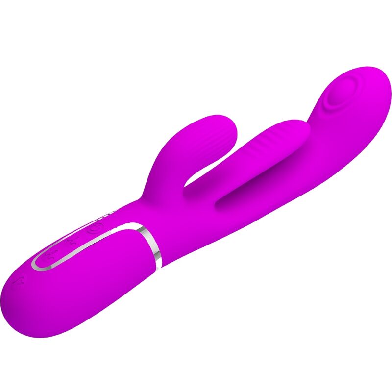 PRETTY LOVE - SHANIA TRIPLE KANINVIBRATOR MULTIFUNKTION PINK