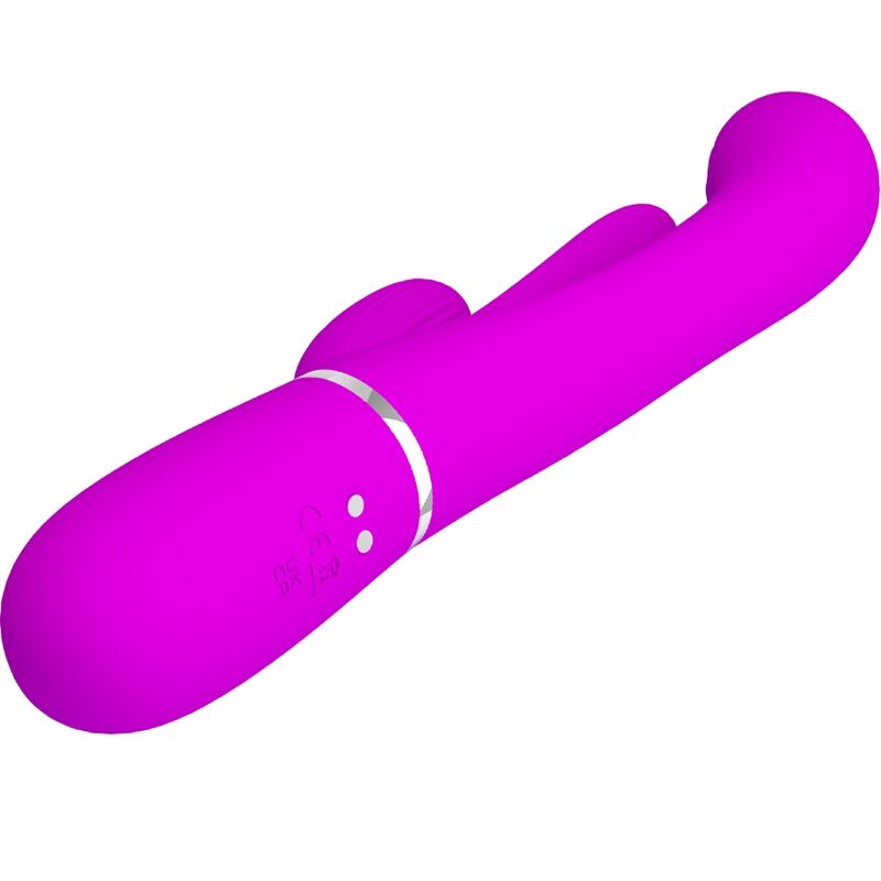 PRETTY LOVE - SHANIA TRIPLE KANINVIBRATOR MULTIFUNKTION PINK