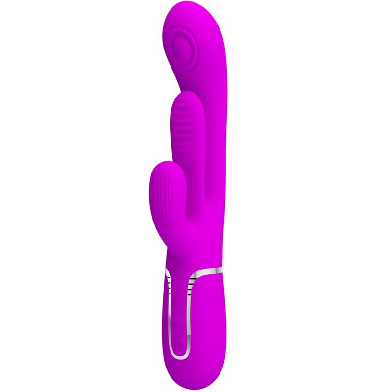 PRETTY LOVE - SHANIA TRIPLE KANINVIBRATOR MULTIFUNKTION PINK