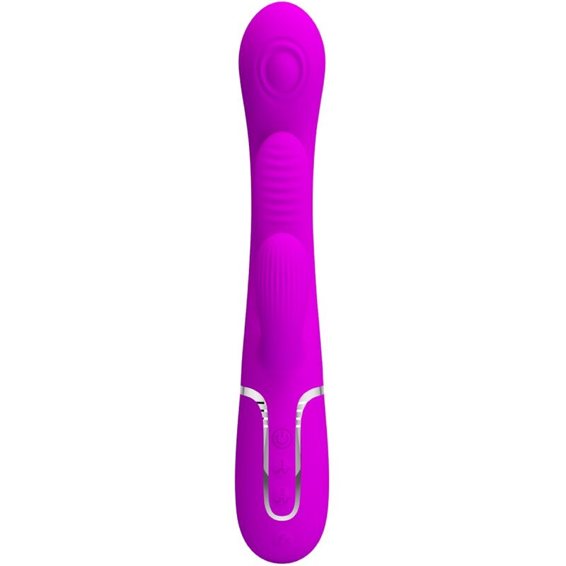 PRETTY LOVE - SHANIA TRIPLE KANINVIBRATOR MULTIFUNKTION PINK