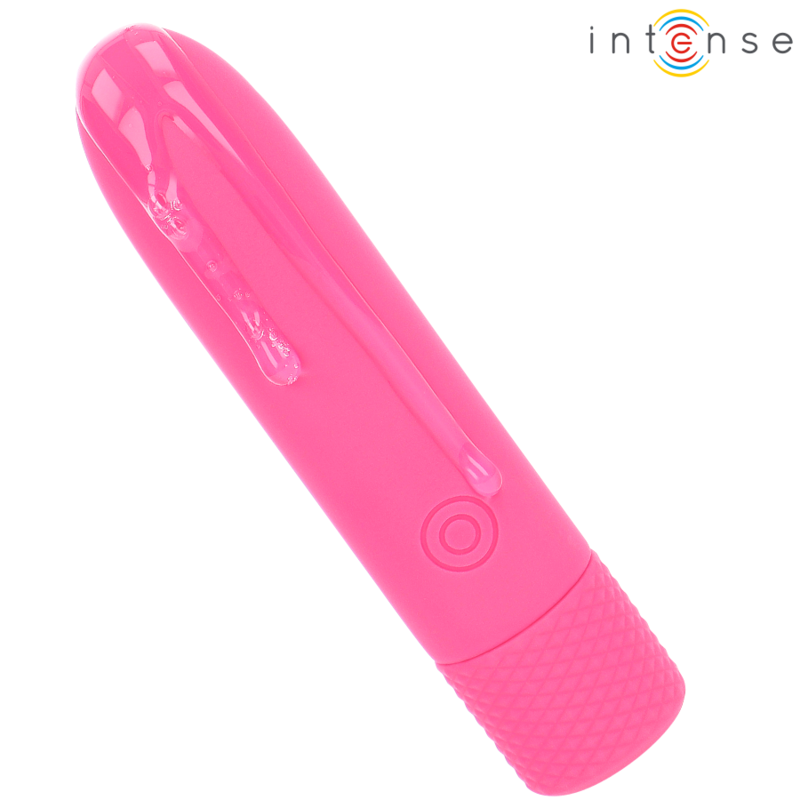 INTENSE - SYMONE USB GENOPLADELIG VIBRERINGSKUGLE 8 VIBRATIONER LYSERØD 10 X 2,2 CM