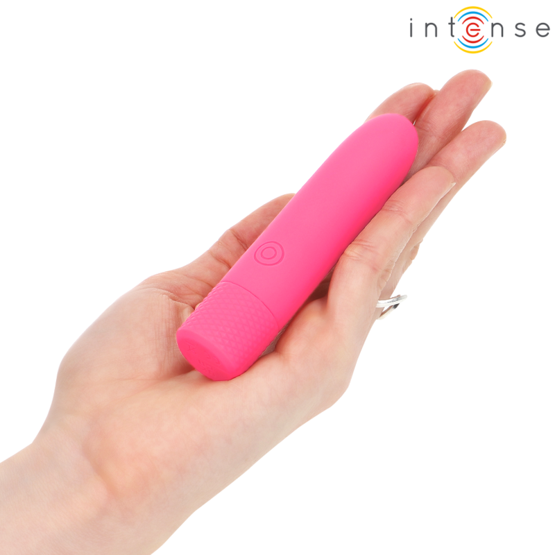 INTENSE - SYMONE USB GENOPLADELIG VIBRERINGSKUGLE 8 VIBRATIONER LYSERØD 10 X 2,2 CM