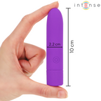 INTENSE - SYMONE USB GENOPLADELIG VIBRERINGSKUGLE 8 VIBRATIONER LILLA 10 X 2,2 CM