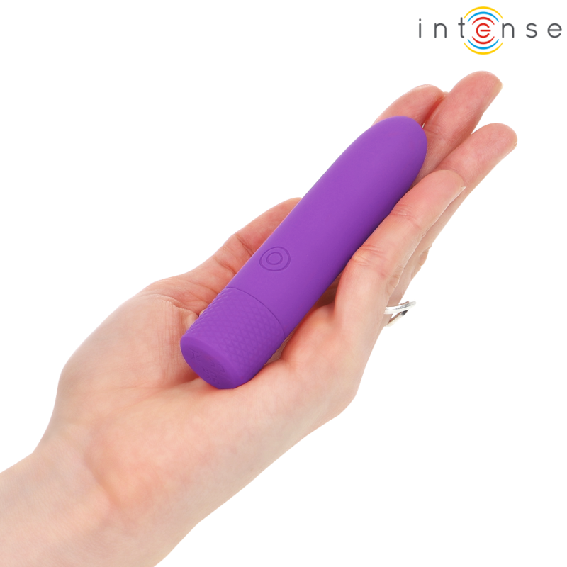 INTENSE - SYMONE USB GENOPLADELIG VIBRERINGSKUGLE 8 VIBRATIONER LILLA 10 X 2,2 CM