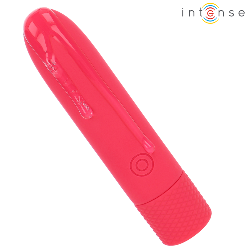 INTENSE - SYMONE USB GENOPLADELIG VIBRERINGSKUGLE 8 VIBRATIONER RØD 10 X 2,2 CM