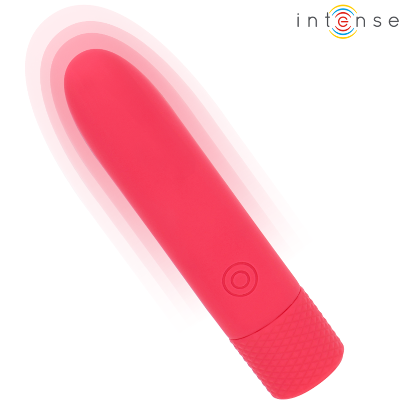 INTENSE - SYMONE USB GENOPLADELIG VIBRERINGSKUGLE 8 VIBRATIONER RØD 10 X 2,2 CM
