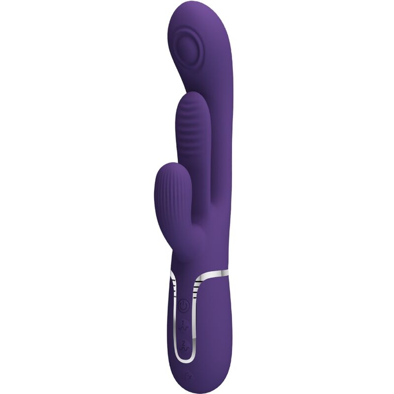 PRETTY LOVE - SHANIA TRIPLE KANINVIBRATOR MULTIFUNKTIONS LILLA