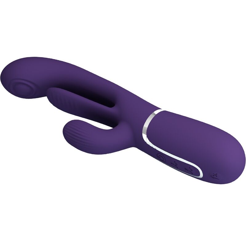 PRETTY LOVE - SHANIA TRIPLE KANINVIBRATOR MULTIFUNKTIONS LILLA