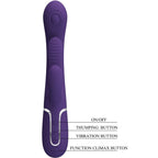 PRETTY LOVE - SHANIA TRIPLE KANINVIBRATOR MULTIFUNKTIONS LILLA