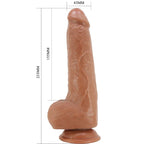 PRETTY LOVE - DRACO REALISTISK DILDO 23 CM MODEL 2 FLESH