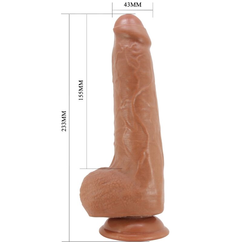 PRETTY LOVE - DRACO REALISTISK DILDO 23 CM MODEL 2 FLESH