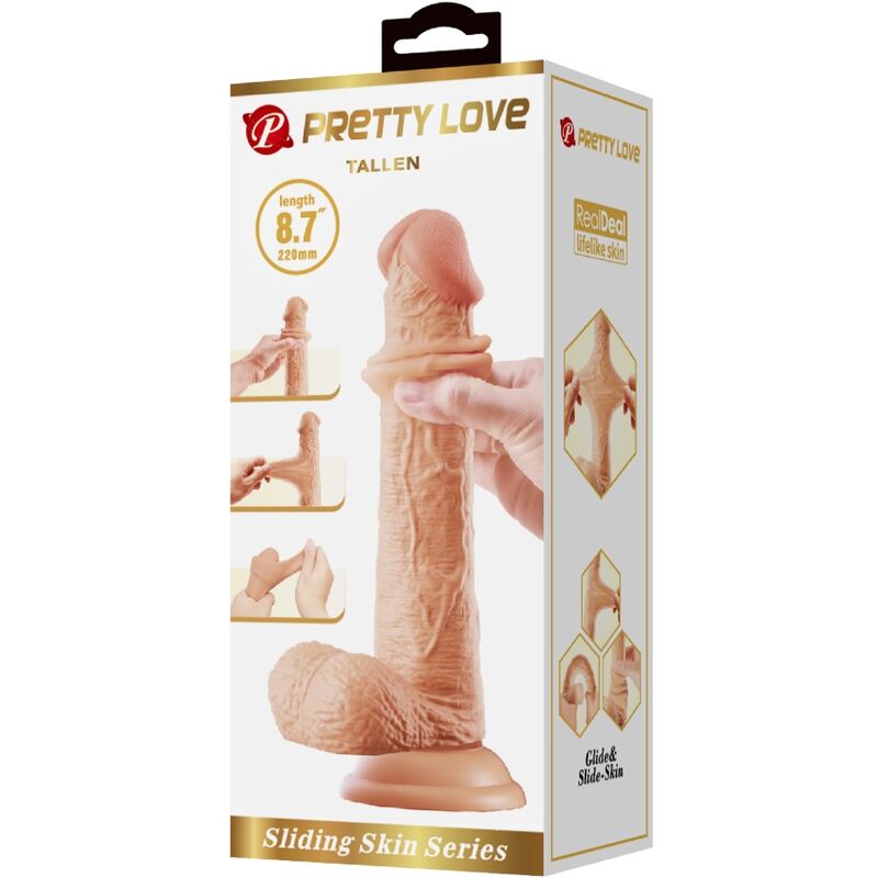 PRETTY LOVE - TALLEN REALISTISK DILDO 22 CM FLESH