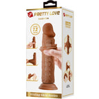 PRETTY LOVE - QUENTIN REALISTISK DILDO 18 CM BRUN