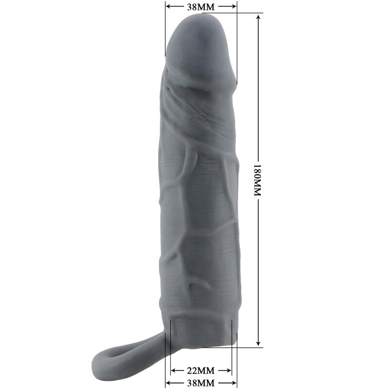 PRETTY LOVE - REALISTISK HUD PENIS ÆRME MØRKEGRÅ