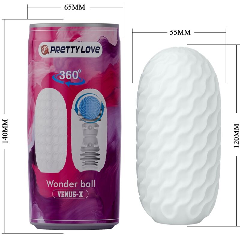PRETTY LOVE - VENUS X MANDLIG MATURBATOR MODEL 3 HVID