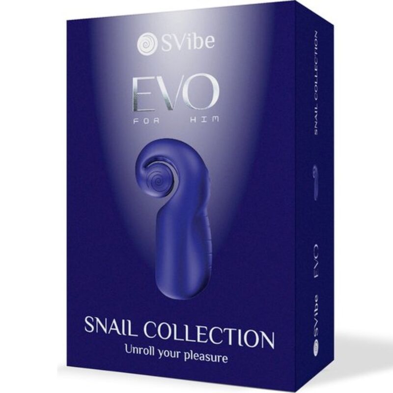 SNAIL VIBE - EVO FOR HAM MANDLIG MATURBATOR SLIDE NRULLE MØRKEBLÅ