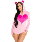 LEG AVENUE - BAMSE-FLØJLSBODY PINK S