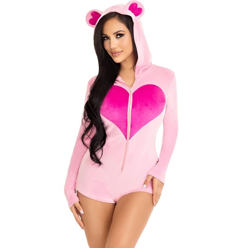 LEG AVENUE - BAMSE-FLØJLSBODY PINK M