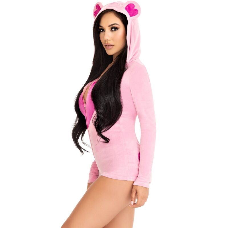 LEG AVENUE - BAMSE-FLØJLSBODY PINK M