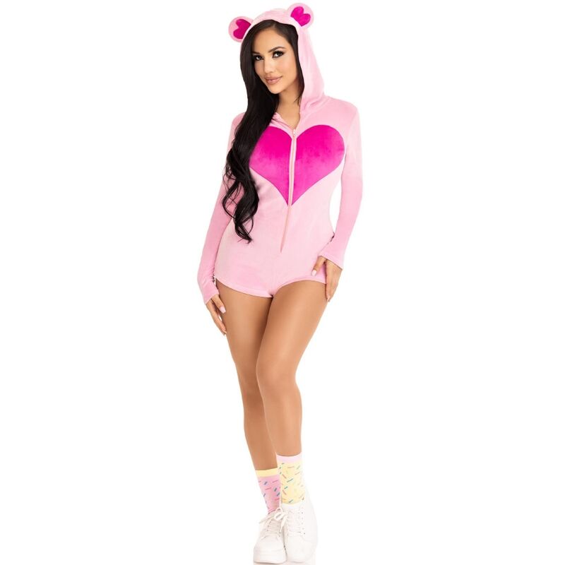 LEG AVENUE - BAMSE-FLØJLSBODY PINK M