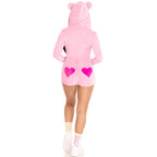 LEG AVENUE - BAMSE-FLØJLSBODY PINK M